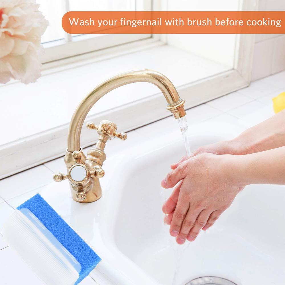 Wellgler's OT Sensory Brush,Autism Sensory Brush For Therapy,Surgical Scrub Brush,Bbaby Sponge For Bathing, Cradle Cap Brush (6Pack),