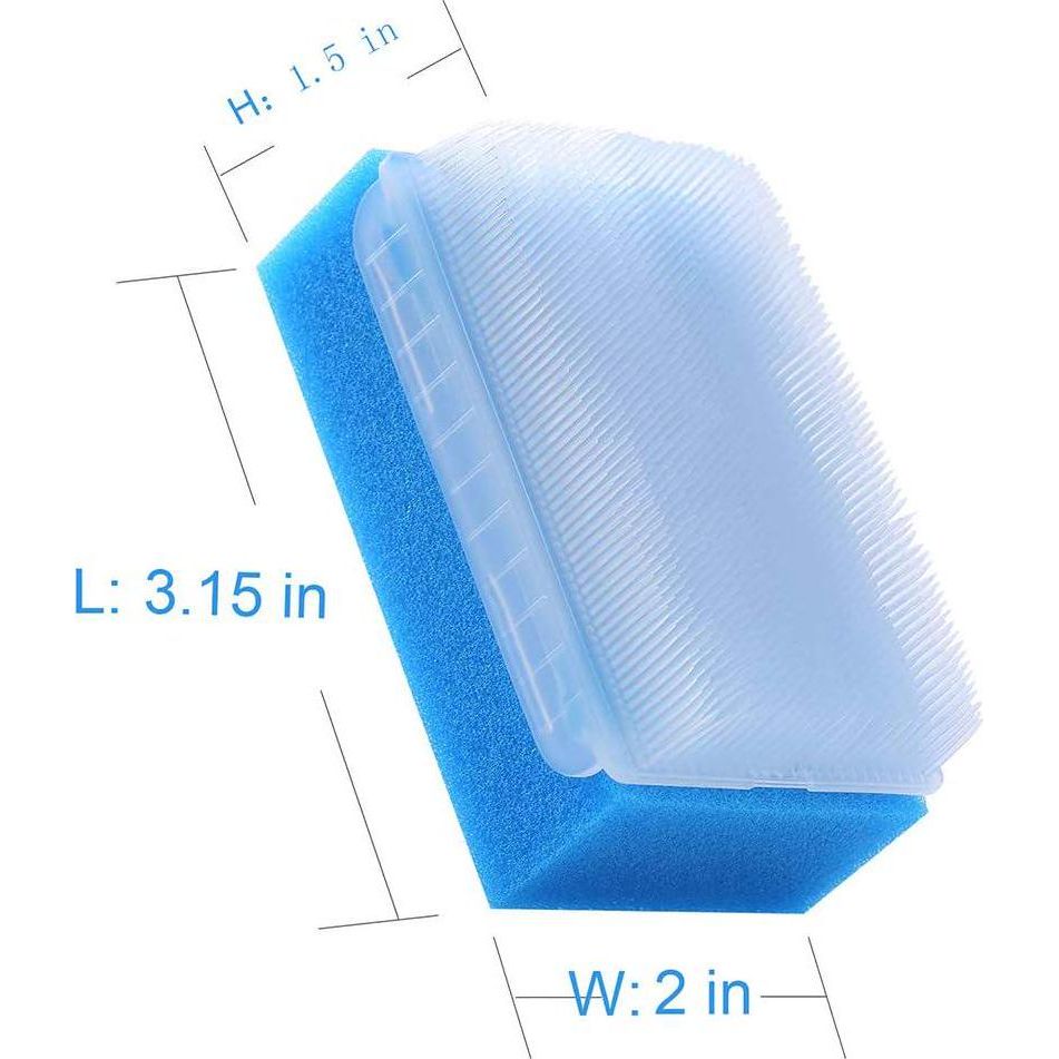 Wellgler's OT Sensory Brush,Autism Sensory Brush For Therapy,Surgical Scrub Brush,Bbaby Sponge For Bathing, Cradle Cap Brush (6Pack),