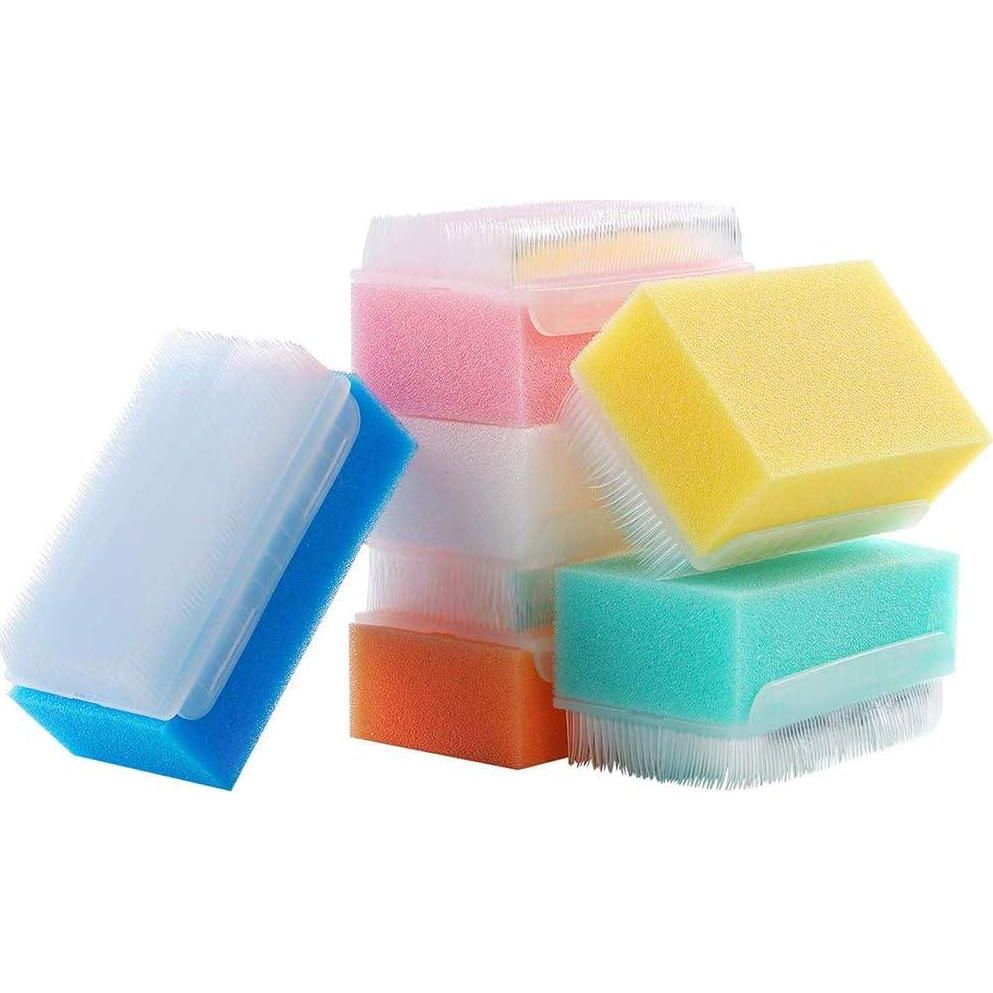 Wellgler's OT Sensory Brush,Autism Sensory Brush For Therapy,Surgical Scrub Brush,Bbaby Sponge For Bathing, Cradle Cap Brush (12Pack),