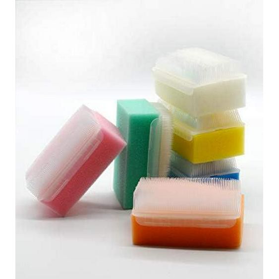 Wellgler's OT Sensory Brush,Autism Sensory Brush For Therapy,Surgical Scrub Brush,Bbaby Sponge For Bathing, Cradle Cap Brush (6Pack),