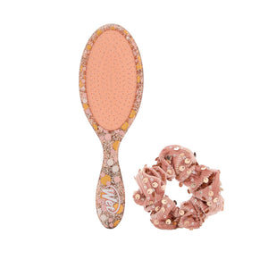 Wet Brush Original Detangler Hair Brush Bejeweled Style Kit - Ultra-Soft IntelliFlex Bristles - Detangling Brush Glides Through Tangles For All Hair Types (Wet Dry And Damaged) - 1 Brush And 1 Scrunchie,