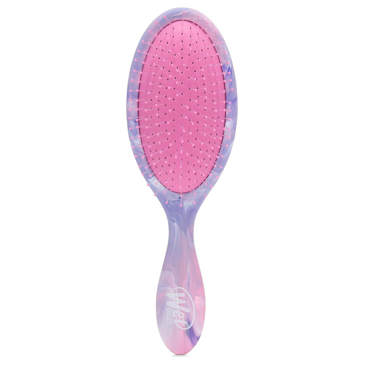 Wet Brush Original Detangler Hair Brush, Pink (Matte Marble) - Ultra-Soft IntelliFlex Bristles - Detangling Brush Glides Through Tangles For All Hair Types (Wet Dry And Damaged Hair) - Women And Men,