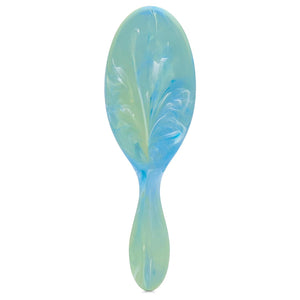 Wet Brush Original Detangler Hair Brush, Green (Matte Marble) - Ultra-Soft IntelliFlex Bristles - Detangling Brush Glides Through Tangles For All Hair Types (Wet Dry And Damaged Hair) - Women And Men,