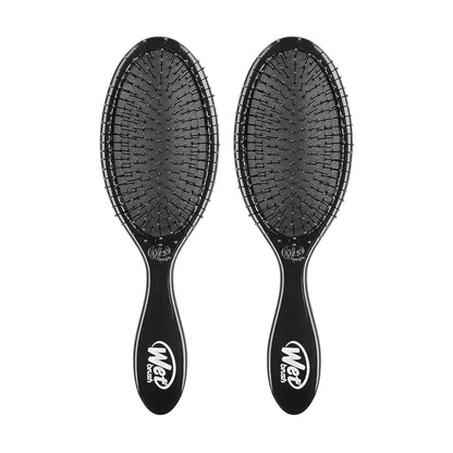Wet Brush Original Detangling Hair Brush, Classic Black - Ultra-Soft IntelliFlex Bristles - Detangler Brush Glide Through Tangles With Ease - All Hair Types - For Wet And Dry Hair (Pack Of 2),