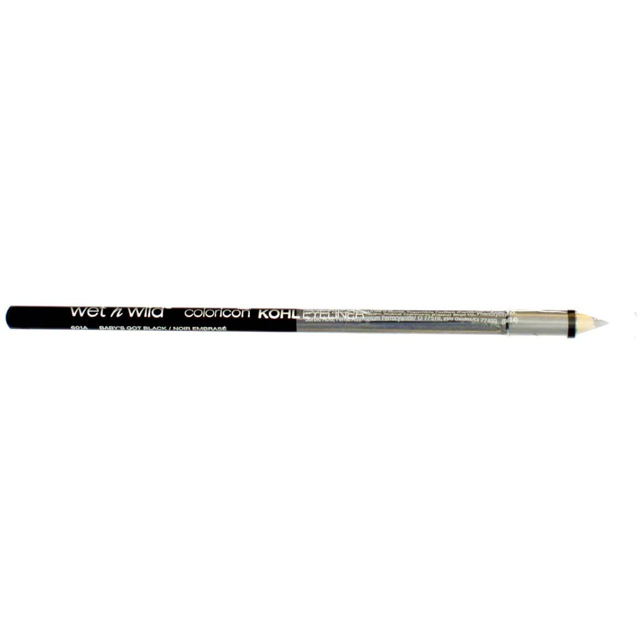 Wet N Wild Color Icon Kohl Liner Pencil, Baby's Got Black 0.04 Oz (Pack Of 2),