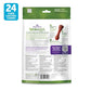 Whimzees Wellness Brushzees, 24 Ct Small Dog Dental Chews, Natural, Rawhide-Free, Helps Clean Teeth