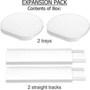 White - Expansion Pack - 2 Straight Tracks And 2 Trays. Does Not Work Without The Lazy Susan Revolution Full Set (Sold Separately).,860011982944