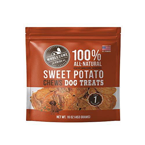 Wholesome Pride Sweet Potato Dog Chews 16 oz Natural Single Ingredient Dog Treats Grain Free
