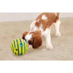 Wobble Wag Giggle Ball Dog Toy Makes Fun Sounds When Rolled or Shaken