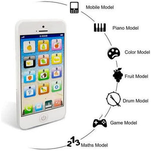 Wolmund Toy Learning Play Cell Phone with 8 Functions and Lights Interactive for Toddlers Boys Girls
