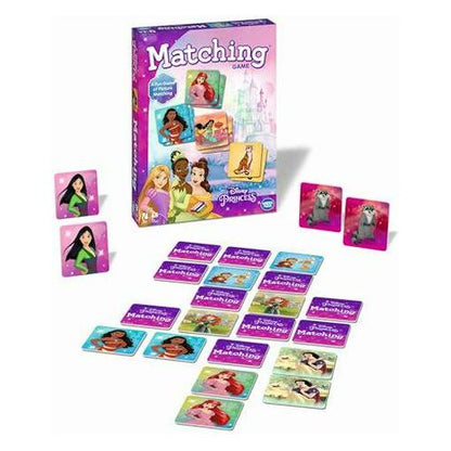Wonder Forge Disney Princess Matching Game, Memory Game for Kids Ages 3+, Belle & Elsa, Gift Box