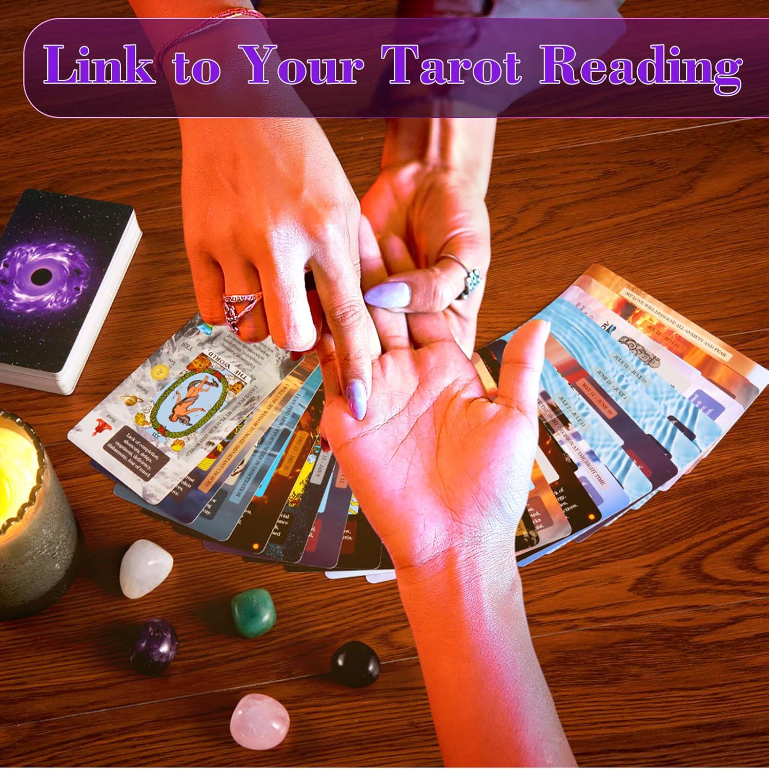XSYLOHXL Tarot Cards For Beginners Tarot Deck With Meanings On Them Training Tarot Deck With Message For Reading Classic Learning Tarot Set,