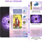 XSYLOHXL Tarot Cards For Beginners Tarot Deck With Meanings On Them Training Tarot Deck With Message For Reading Classic Learning Tarot Set,