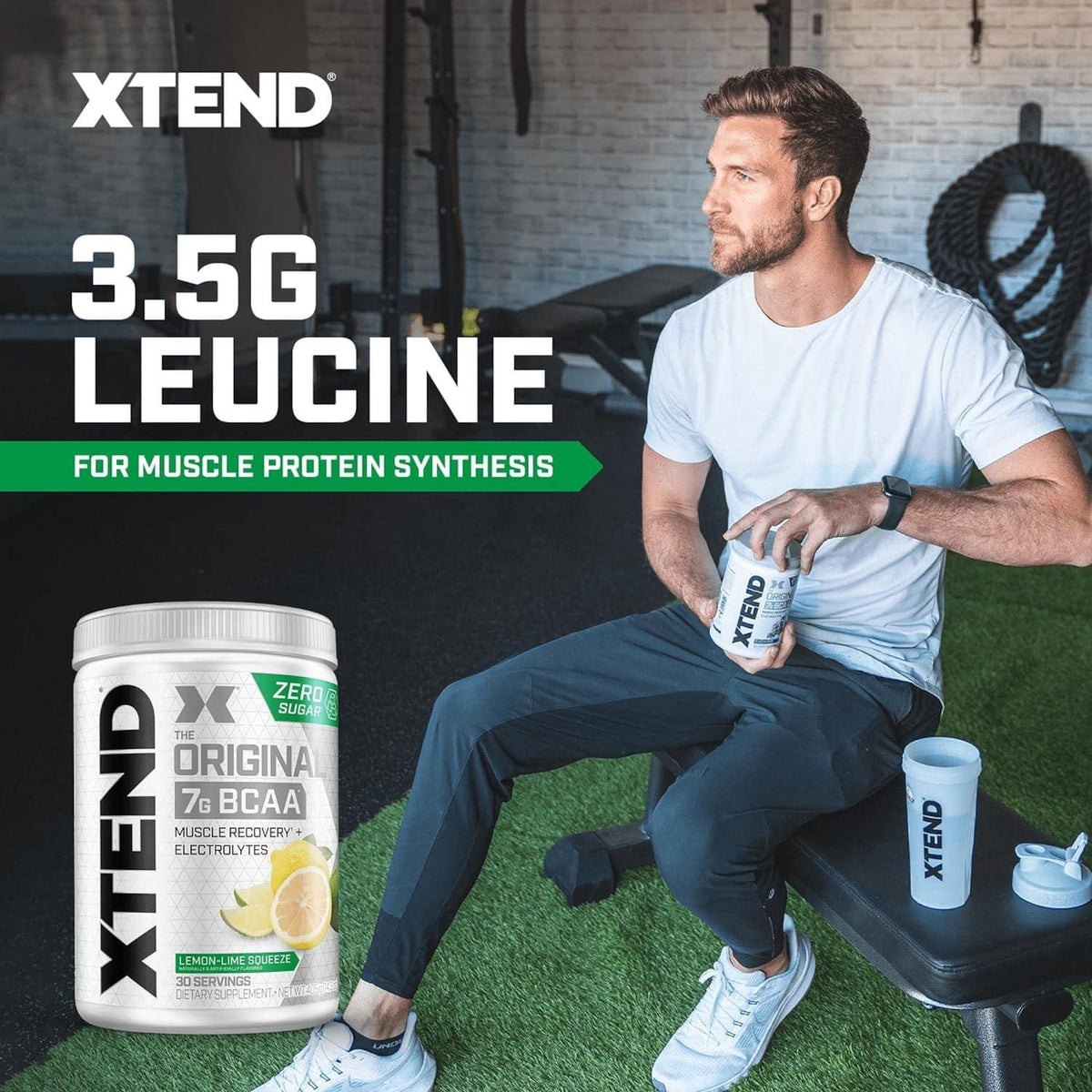 Xtend XTEND Original BCAA Powder 7g BCAA And 2.5g L-Glutamine, Sugar Free Post Workout Muscle Recovery Drink With Amino Acids For Men And Women, 30 Servings