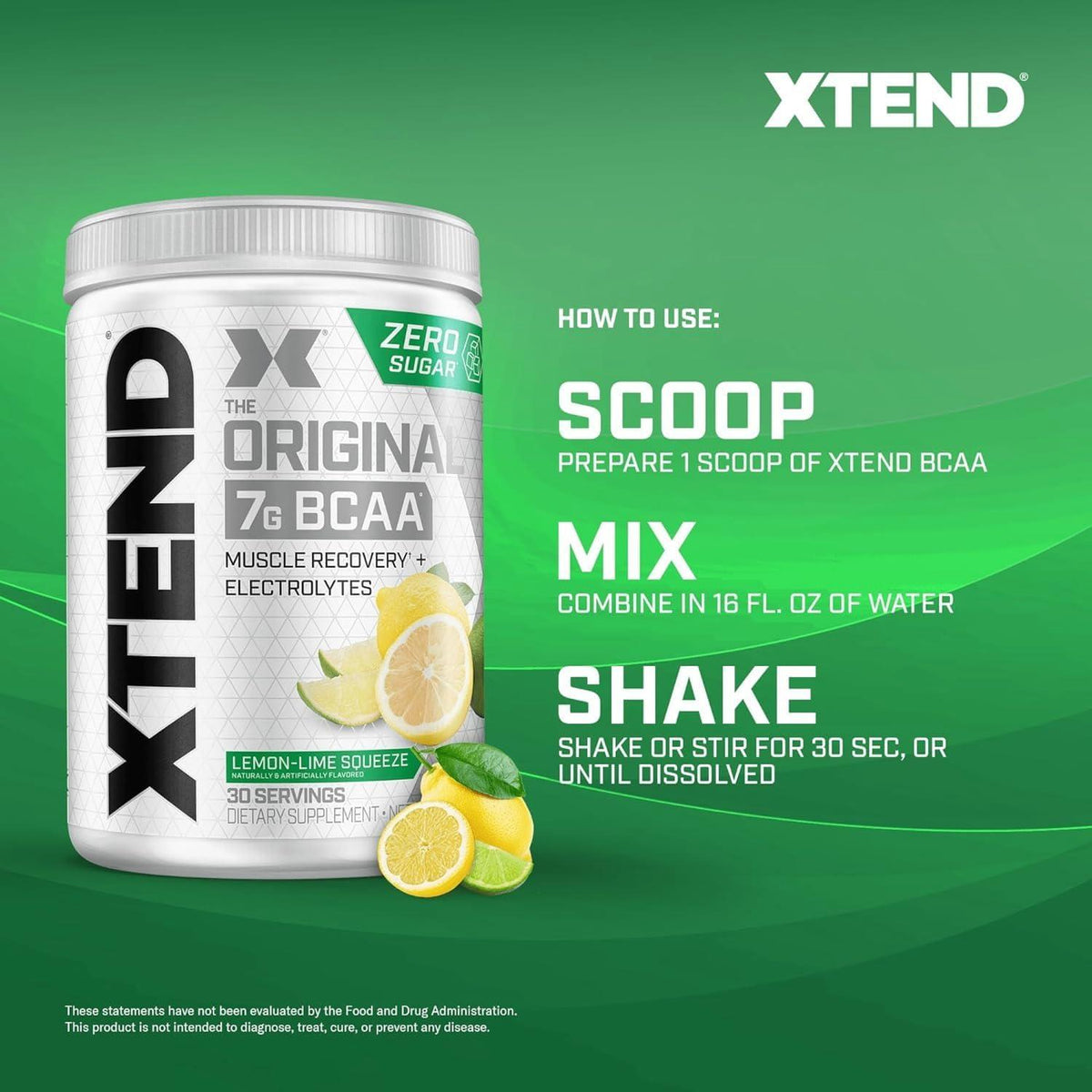 Xtend XTEND Original BCAA Powder 7g BCAA And 2.5g L-Glutamine, Sugar Free Post Workout Muscle Recovery Drink With Amino Acids For Men And Women, 30 Servings