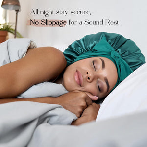 YANIBEST YANIBEST Silk Bonnet For Sleeping Women Satin Bonnet Double Layer Satin Lined Hair Bonnet With Tie Band Curly Hair