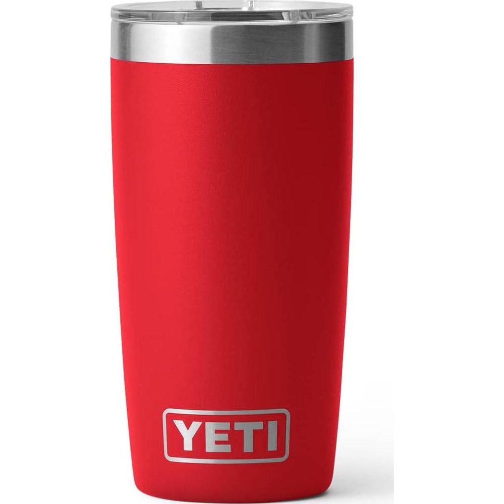 YETI Rambler 10 Oz Tumbler, Stainless Steel, Vacuum Insulated With MagSlider Lid, Rescue Red,888830229989