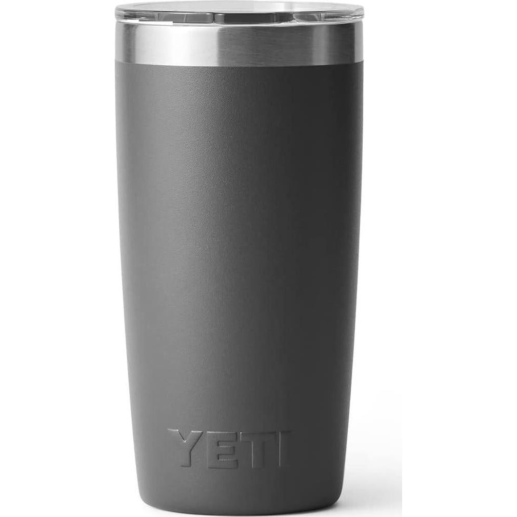 YETI Rambler 10 Oz Tumbler, Stainless Steel, Vacuum Insulated With MagSlider Lid, Charcoal,888830211700
