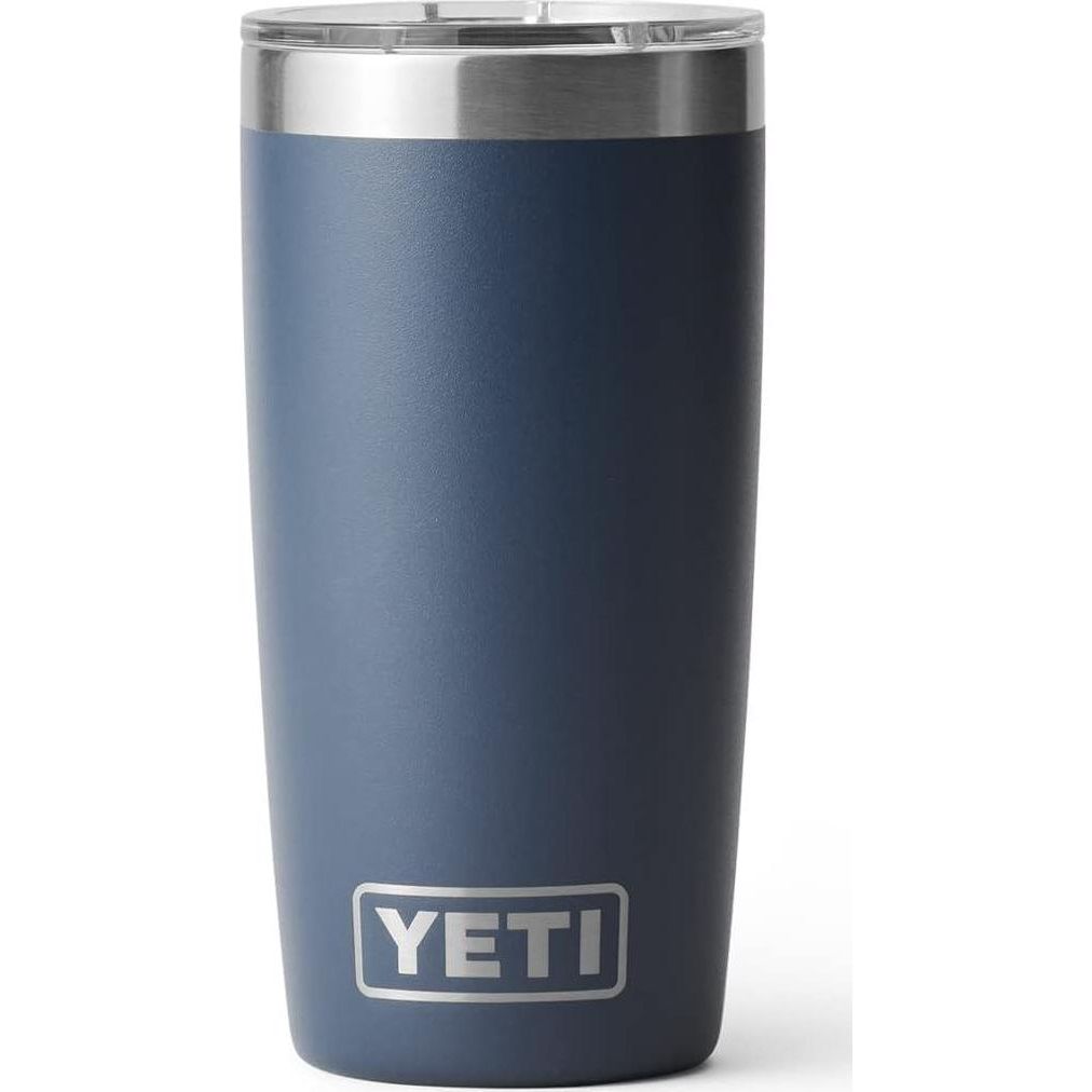 YETI Rambler 10 Oz Tumbler, Stainless Steel, Vacuum Insulated With MagSlider Lid, Navy,888830373699