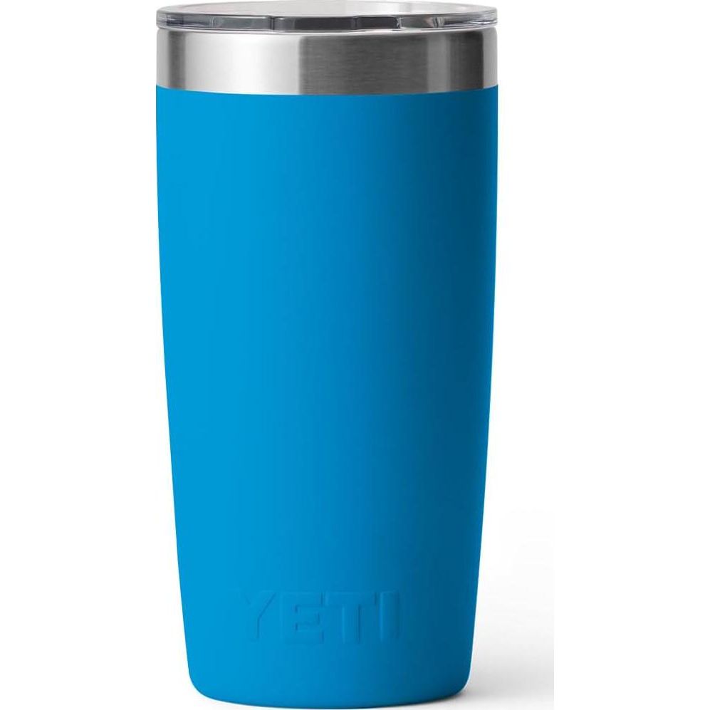 YETI Rambler 10 Oz Tumbler, Stainless Steel, Vacuum Insulated With MagSlider Lid, Big Wave Blue,888830324691