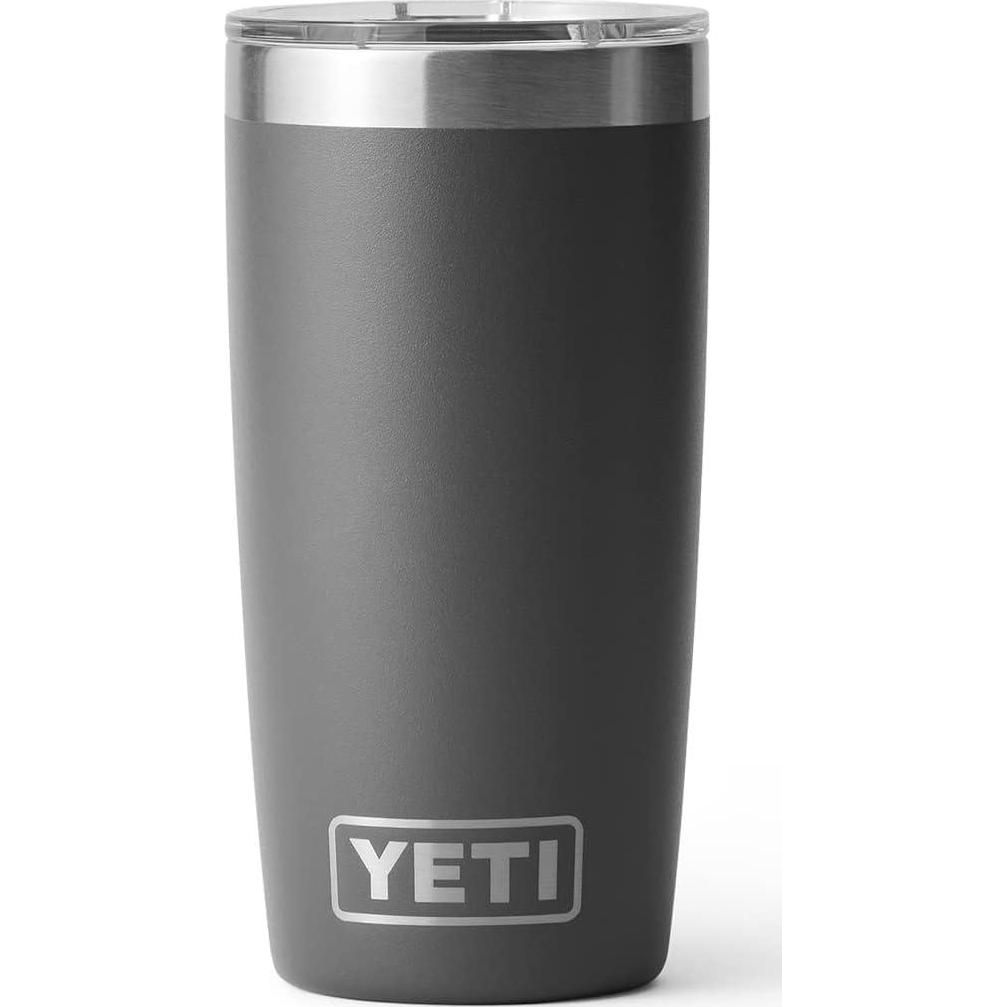 YETI Rambler 10 Oz Tumbler, Stainless Steel, Vacuum Insulated With MagSlider Lid, Charcoal,888830211700