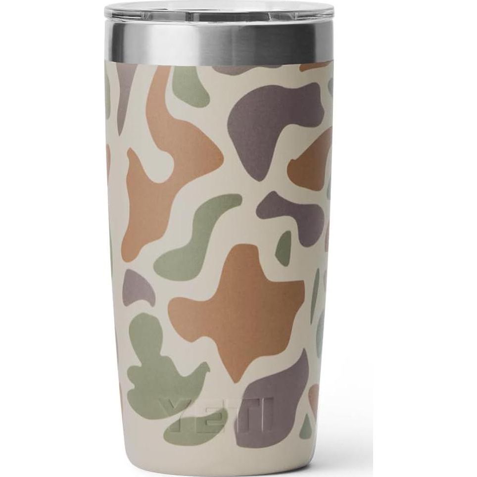 YETI Rambler 10 Oz Tumbler, Stainless Steel, Vacuum Insulated With MagSlider Lid, Tan Camo,888830425077
