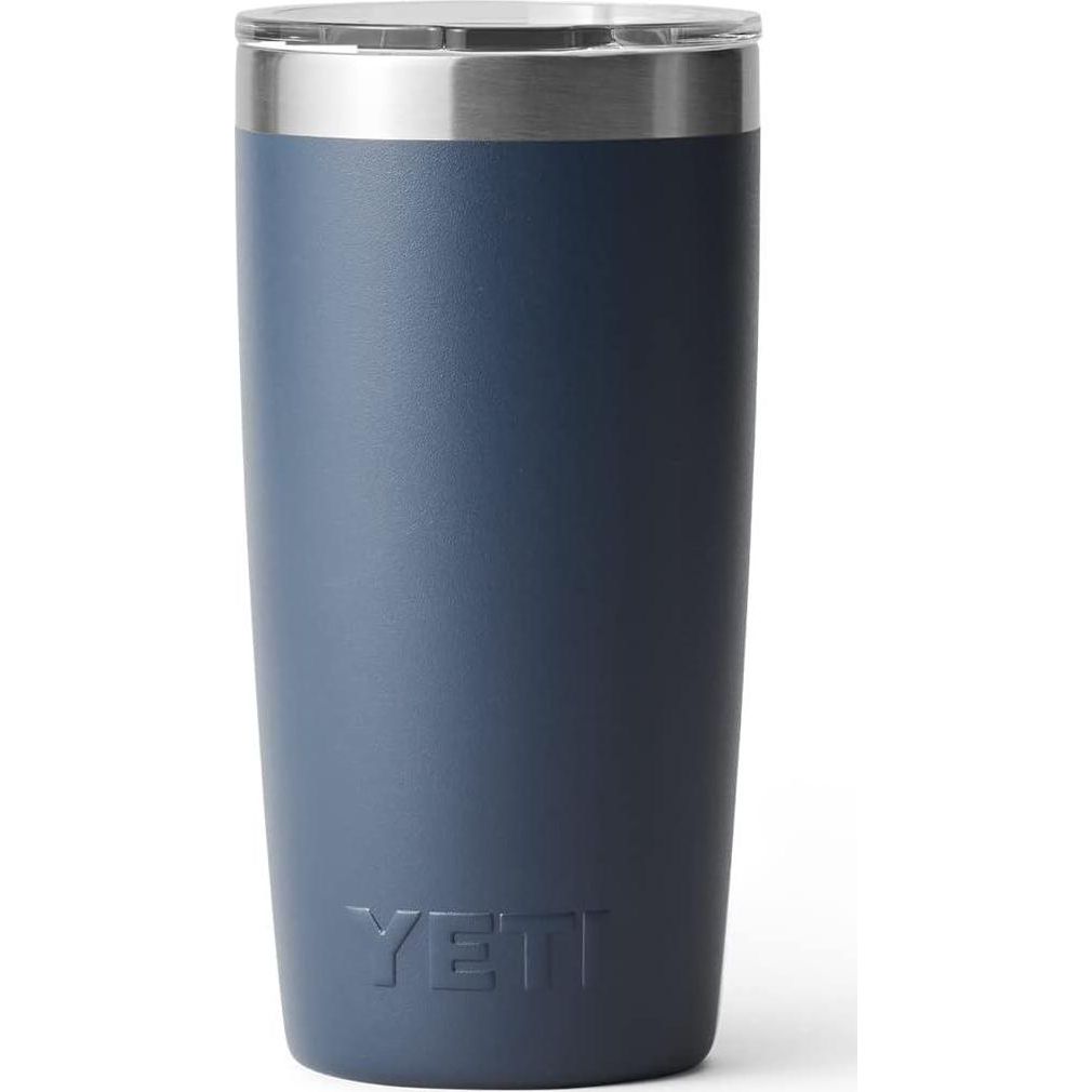 YETI Rambler 10 Oz Tumbler, Stainless Steel, Vacuum Insulated With MagSlider Lid, Navy,888830373699