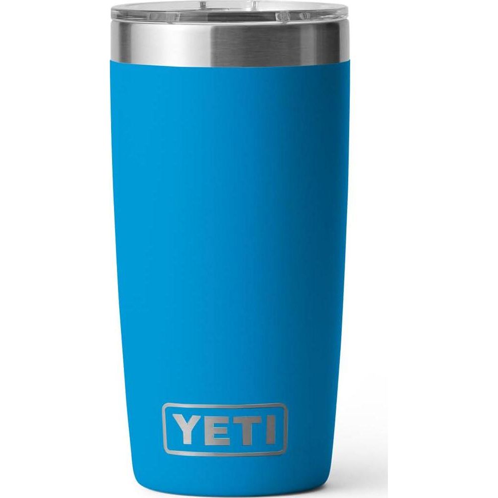 YETI Rambler 10 Oz Tumbler, Stainless Steel, Vacuum Insulated With MagSlider Lid, Big Wave Blue,888830324691