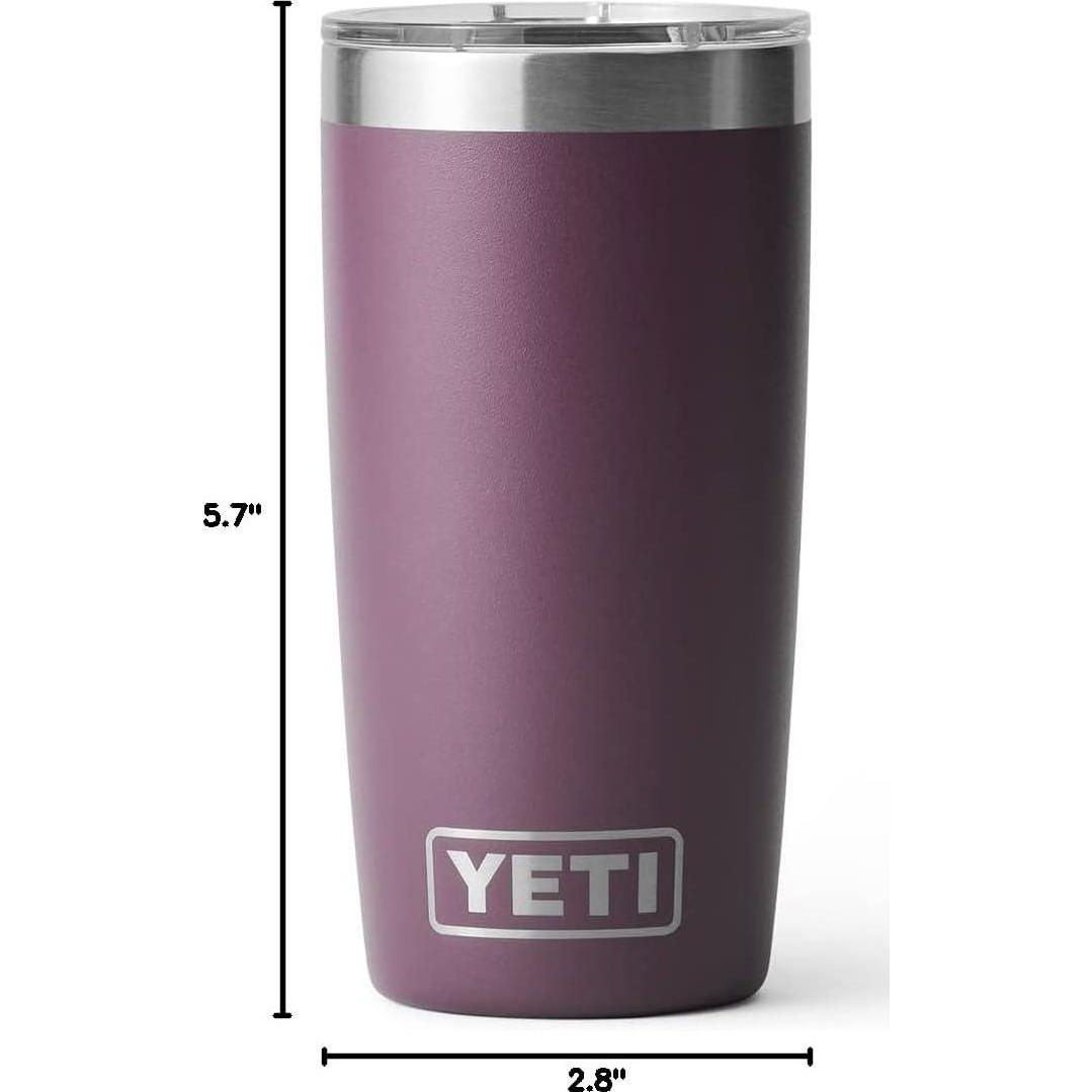 YETI Rambler 10 Oz Tumbler, Stainless Steel, Vacuum Insulated With MagSlider Lid, Nordic Purple,888830211250