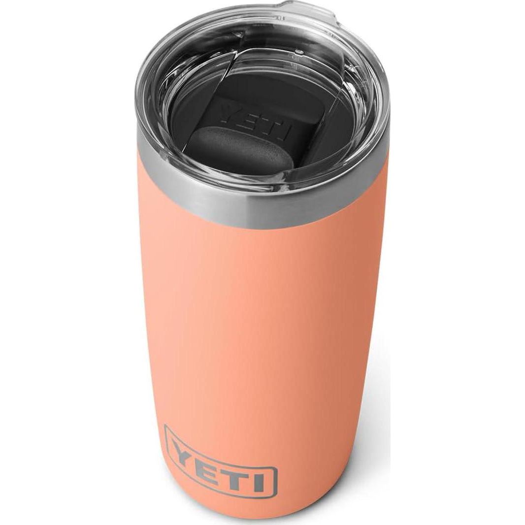 YETI Rambler 10 Oz Tumbler, Stainless Steel, Vacuum Insulated With MagSlider Lid, Low Country Peach,888830422342