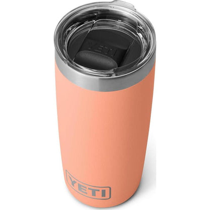 YETI Rambler 10 Oz Tumbler, Stainless Steel, Vacuum Insulated With MagSlider Lid, Low Country Peach,888830422342