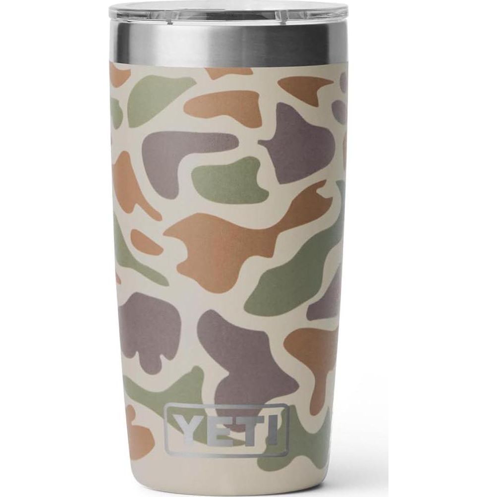 YETI Rambler 10 Oz Tumbler, Stainless Steel, Vacuum Insulated With MagSlider Lid, Tan Camo,888830425077