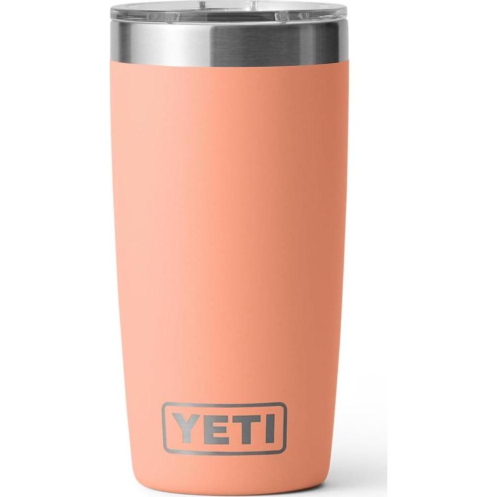 YETI Rambler 10 Oz Tumbler, Stainless Steel, Vacuum Insulated With MagSlider Lid, Low Country Peach,888830422342