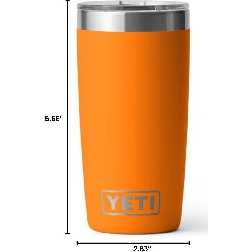 YETI Rambler 10 Oz Tumbler, Stainless Steel, Vacuum Insulated With MagSlider Lid, King Crab,888830328880