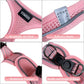 YIMEIS Pink X-Small Dog Harness and Leash Set Soft Mesh Reflective Adjustable Vest for Puppies Cats