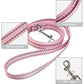 YIMEIS Pink X-Small Dog Harness and Leash Set Soft Mesh Reflective Adjustable Vest for Puppies Cats