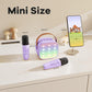 YLL Mini Karaoke Machine with 2 Mics Purple Gift for Girls Ages 3 to 12 Birthday Party Singing Toy