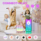 YLL Mini Karaoke Machine with 2 Mics Purple Gift for Girls Ages 3 to 12 Birthday Party Singing Toy
