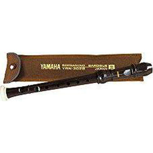 Yamaha YRN-302B Sopranino Recorder, Key of F, Baroque Fingering, Black, Ideal for Beginners & Musicians