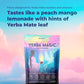 Brainista Yerba Mate Instant Tea Powder, 3-in-1 Clean Energy, Brain Fog Buster, Gut Health, 30 Servings, Peach Mango Flavor