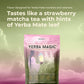 Brainista Yerba Mate Instant Tea Powder, 3-in-1 Super Drink - Clean Energy, Brain Fog Buster, And Gut Health Powered By Nootropics, Prebiotics And Probiotics | Yerba Magic Strawberry Matcha 30 Servings