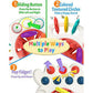 Yetonamr Baby Montessori Sensory Pull Toy Silicone Teether for Ages 6–18 Months