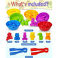Yetonamr Counting Dinosaurs Montessori Toy for Kids Ages 3 to 5 Sensory Preschool Birthday Gift