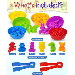 Yetonamr Counting Dinosaurs Montessori Toy for Kids Ages 3 to 5 Sensory Preschool Birthday Gift