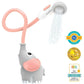 Yookidoo Baby Elephant Bath Toy Shower Head Rinser for Tub or Sink Pink