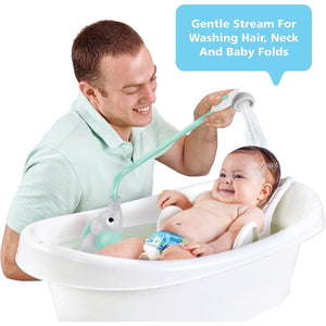 Yookidoo Elephant Baby Bath Shower Head with Trunk Rinser for Tub and Sink Water Fun