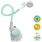 Yookidoo Elephant Baby Bath Shower Head with Trunk Rinser for Tub and Sink Water Fun