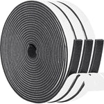 Yotache Adhesive Foam Tape 3 Rolls Total 50 Feet Long 1/2 Inch Wide X 1/8 Inch Thick, Insulation Soundproofing Neoprene Rubber Door Weather Stripping, 3 X 16.5 Ft Each,
