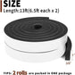 Yotache Foam Insulation Tape 2 Rolls 1 Inch Wide X 3/8 Inch Thick, High Density Foam With Adhesive Tape Self Stick Weather Stripping Thick, Total 13 Feet Long (2 X 6.5 Ft Each),653846684349