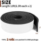 Yotache Foam Rubber Seal Strip Tape 2 In One Roll 2 Inch Wide X 1/4 Inch Thick, Foam Adhesive Strips Closed Cell Foam Tape Automotive Weather Stripping, Total 13 Feet Long,653846684356